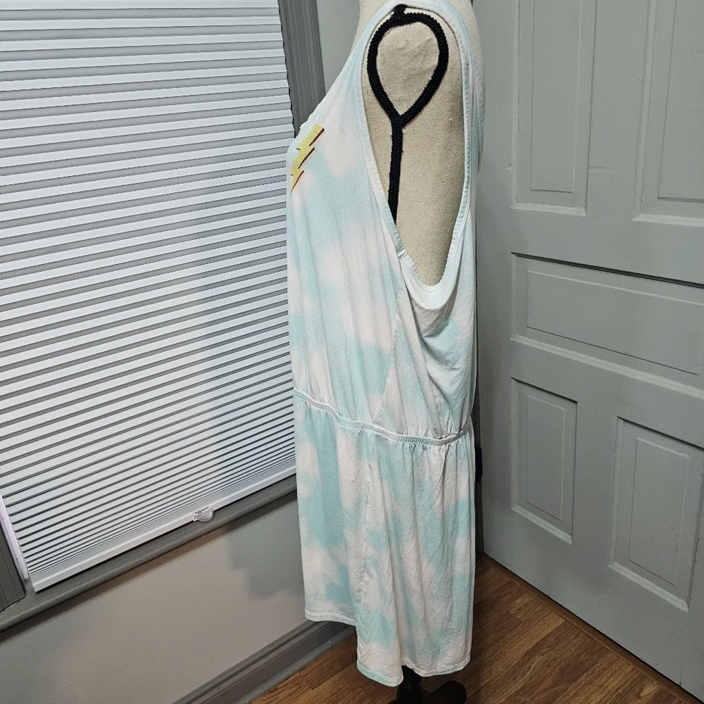 Torrid Super Soft Sleep Tie-dyed Sleep Romper - Picture 4 of 6